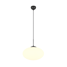363190132 FOMENTO, Лампа, черный, белое стекло, 1xE27, Г400мм В1500мм IP20 TRIO