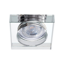 MORTA B CT-DSL50-SR 22112 Встроенный Светильник прозрачно-серебряный стекло 90x90 (вырез 65-70) 1xGU
