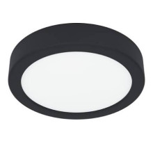 900637 FUEVA 5 Светильник, черный, LED, 11 Вт, 1350 лм, 3000K, D160 мм, H28 мм, IP44, EGLO