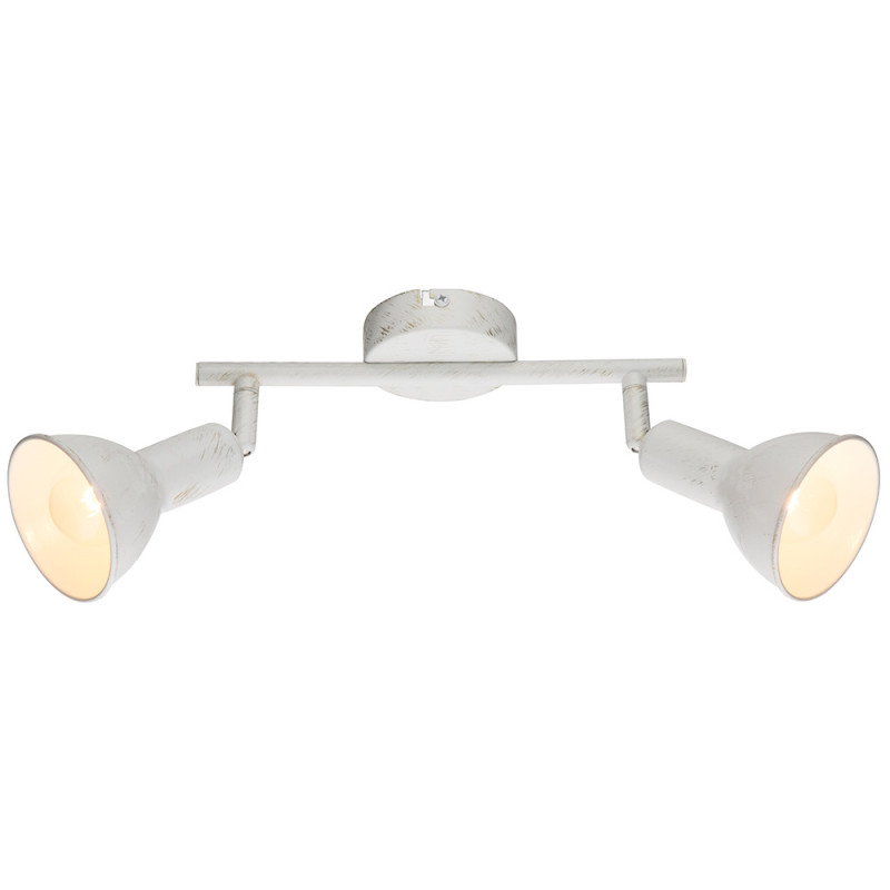 54648-2 Spot, balts ar zeltu 2xE14 250x85x185 GLOB...