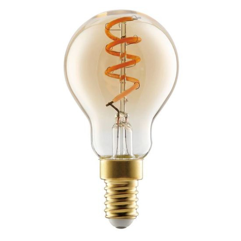 110191 Spuldze LED 4W 145Lm  2000K Filament amber DIM E14 D45mm H85mm EGLO