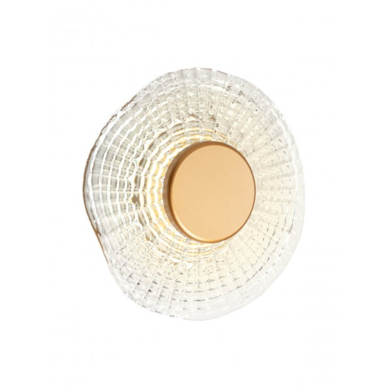 05-967 REEF Gaismeklis zelts, carspīdīgs stikls (roku darbs)LED, 6W 360lm 3500K, D200mm SMARTER