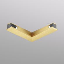 TR/EU-5723-SB Shine stūra elektrības savienotājs 90° sliedei 48V, satinēta misiņa krāsa DENKIRS