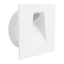 99643 MECINO Светильник встраиваемый, белый светодиод 2Вт 90Лм. 3000K 80х80мм (Вырез 65мм) IP20 EGLO