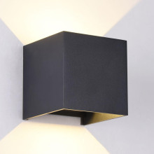 O572WL-L6B Светильник черный LED 6W 400Lum 3000K 100x100 IP54 Maytoni