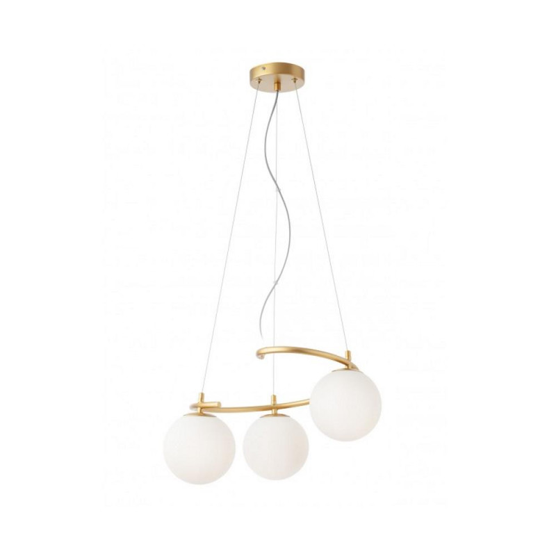 01-2715 VOLLEY  Gaismeklis, zelts metāls, stikls b...