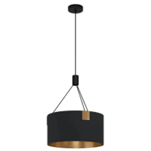 39964 TORTOLA Люстра черная/золото3xE27 H1500mm D450mm EGLO