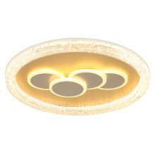 48476-40R LORAINE LED 40W 4390lm 3000K металл.золотистый цвет, пластиковый прозрачный эффект кристал