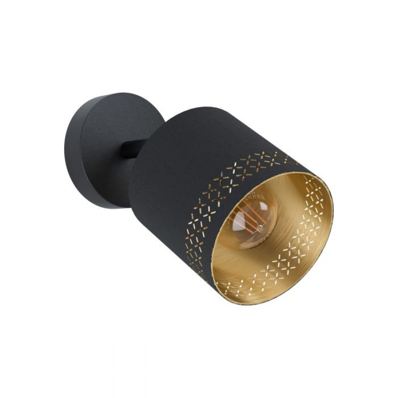 99276 ESTEPERRA Spot metal/audums. melns/zekts 1xE...
