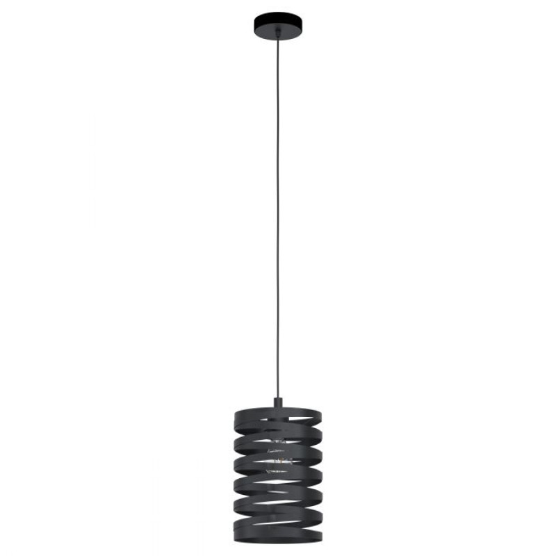99346 CREMELLA lustra metāla melna 1xE27 D180mm H1...