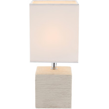 21675 Настольная лампа бежевая 1x40W H290 130x110mm E14 GLOBO