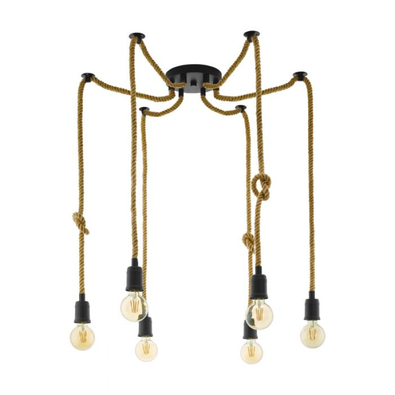 43195 RAMPSIDE Lustra melna, 6xE27 H1590 EGLO
