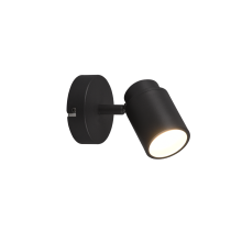 880400132 ANGELO Спот черный металл 1xGU10 H150mm D100mm IP44 TRIO