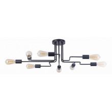 T532CL-08B Светильник потолочный, чёрный  8x E27 H252 L870 Maytoni