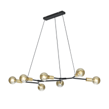 306700732 Люстра, черная 7xE27 910x450mm H1500 IP20