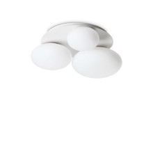 306964 Ninfea, Светильник белый, стекло белое, 3xGX53 Д460хВ160хШ400мм IP20 Ideal lux
