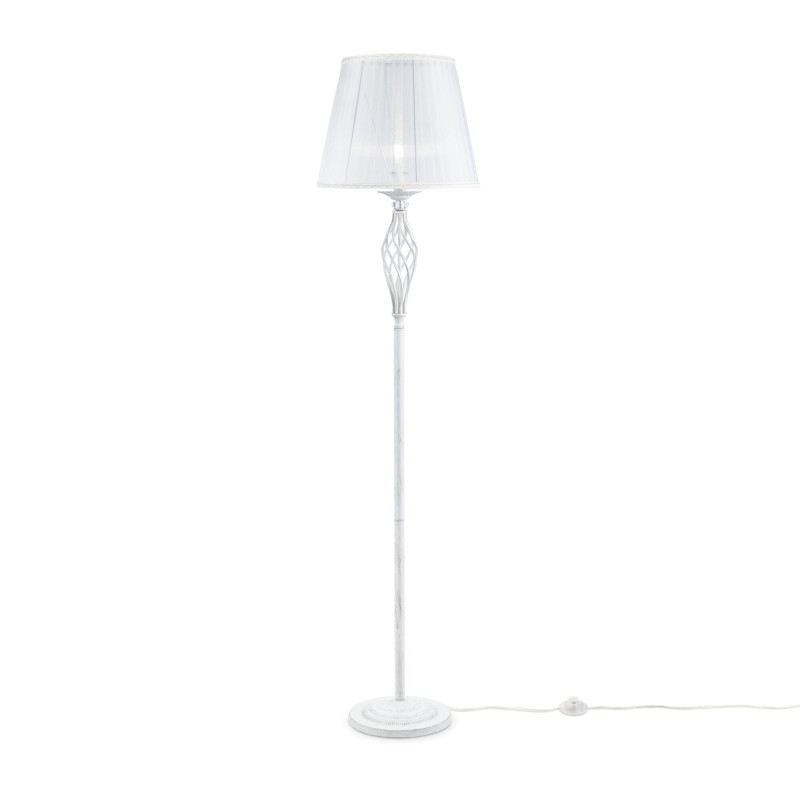ARM247-11-G Stāvlampa baltais zelts/balts abažūrs ...
