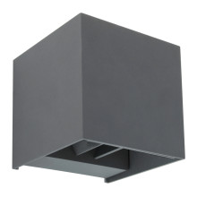 34168 Уличный светильник, антрацитовый металл, направление света вверх и вниз, 100x100 мм, 2 светоди