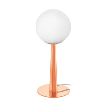 95779 BUCCINO1 Лампа настольная, медный цвет, белый стеклянный потолок 1xG9 (комп. 3W3000K) H310мм D