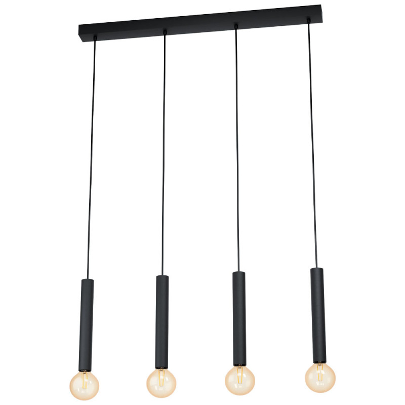 98057 CORTENOVA Lustra melna 4xE27 H1100 gar.840mm...