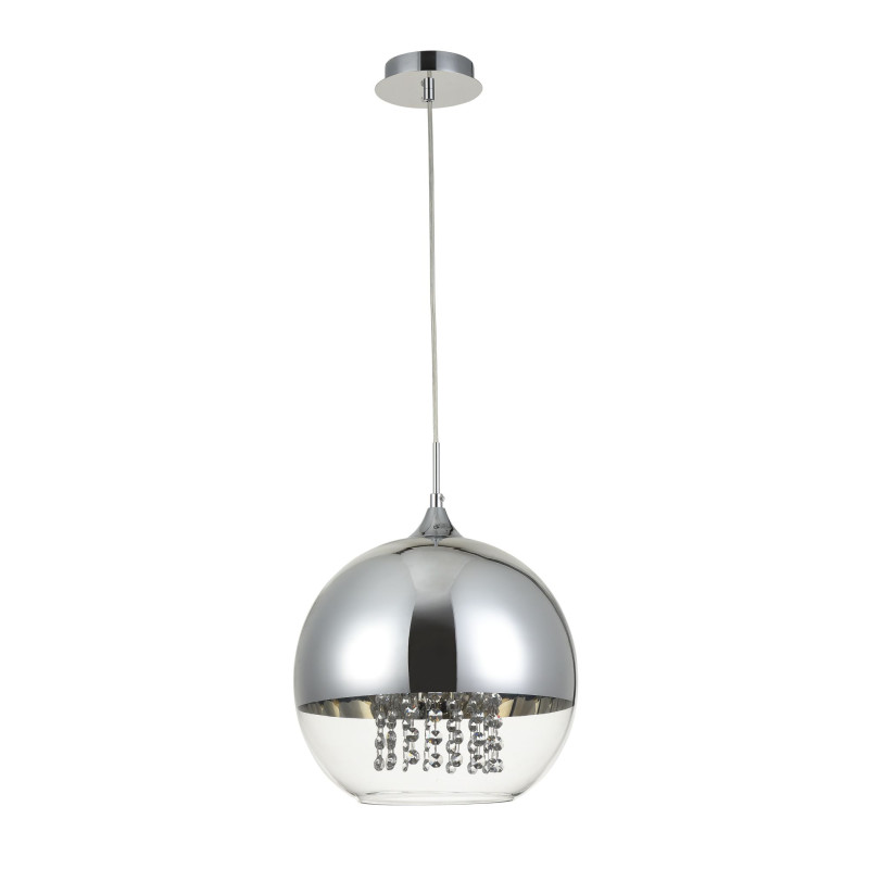 P140-PL-170-1-N FERMI Lustra, hroms, stikls caurs/...