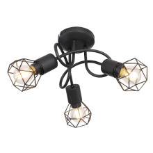 54802S-3D XARA I  Светильник потолочный, чёрный 3xE14 D360 H200 GLOBO