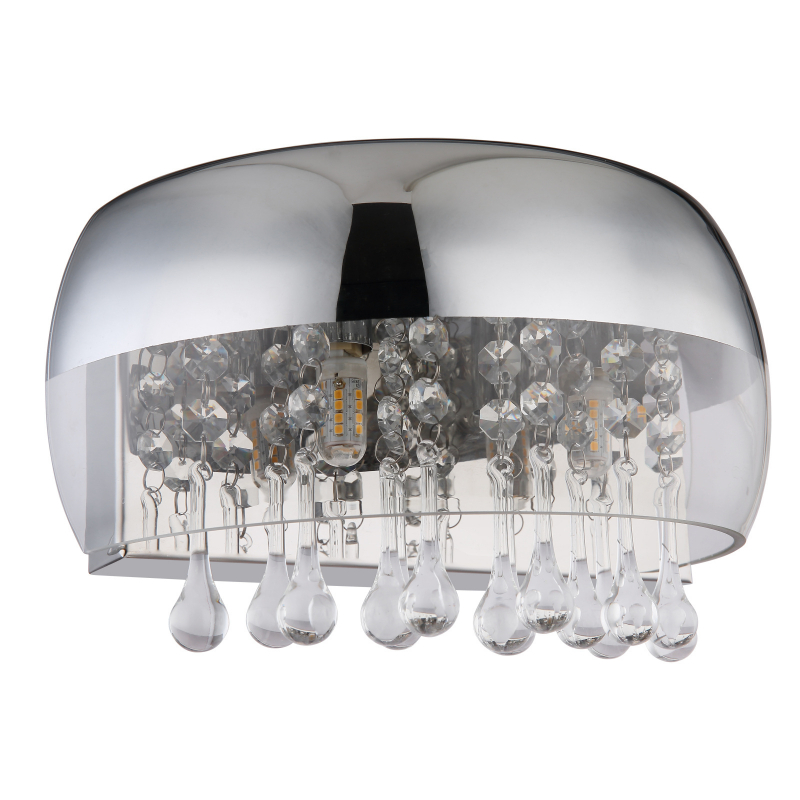 15837W KALLA Sienas lampa, hroms,/aurspīdīgs stikl...