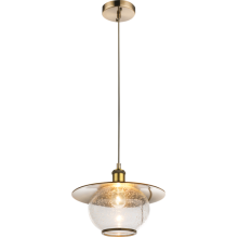 69030H Люстра бронза, стекло с эффектом мокрых капель  H1200 D300  1xE27 230V GLOBO