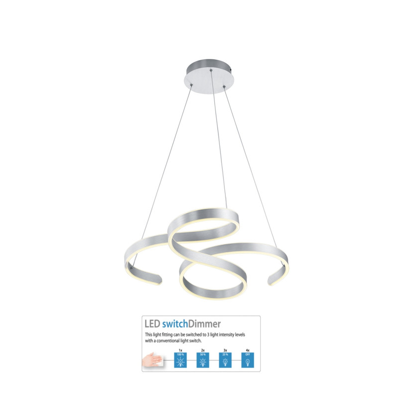 371310105 Lustra, niķielis 3-STEP DIM LED 52W 6500...