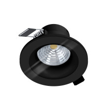 99493 SALABATE Встраиваемый спот, черный LED6W 380Lm.3000K D88mm Izr68mm IP44 EGLO