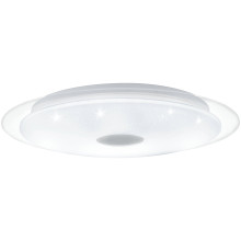98324 LANCIANO LED Plafon, белый/хром С ПУЛЬТОМ, кристаллический эффект 33Вт 4000лм D560 EGLO