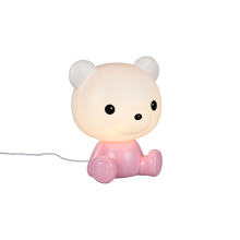 R57991193 Лампа CUTIE, пластиковая розовая, LED 3 Вт 30 лм 3000 К RGB, USB, высота 250 x 210 x 190 м