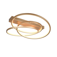 649110179 DARVIN, лампа, матово-золотая LED 34 Вт 4500 л 2300+3000+4000 К ВЫКЛЮЧАТЕЛЬ ДИММ. D640ммx4