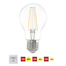 Лампочка LED 6W 3-STEP DIMM A60 Filament E27 806lum 2700K