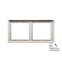 K14-445-02 M/CH 2-местный рамка LIREGUS MODERN/CHAMPANESE