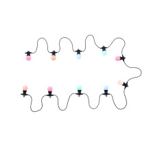 3407 Гирлянда NIRVANA черная, LED 10x0,3 Вт 230 В, цветная, G4500 мм, расстояние между светодиодами