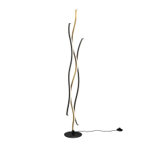 441210308 BLAZE Торшер мат. золото/черный LED 28W 3250lm 2300+3000+4000K D200mm H1380mm IP20 TRIO