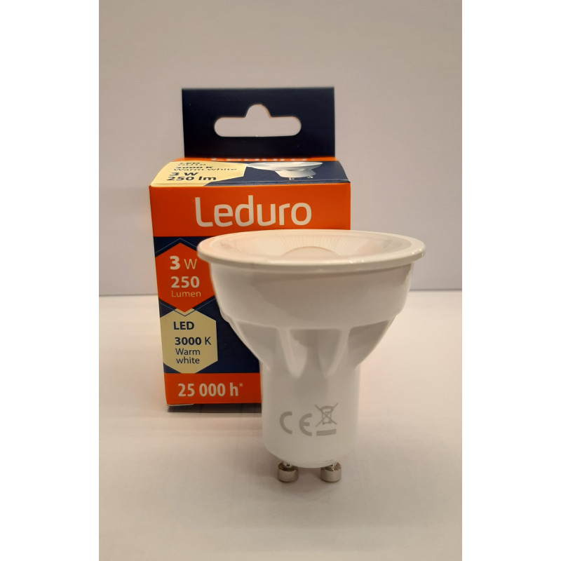 21170 PAR16 LED SPULDZE 3W 100* GU10 250lm 3000K 2...