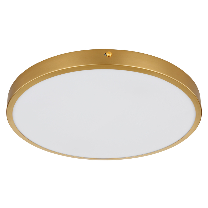 12381-22 TIBEY Gaismeklis, matēta zelta metāla, D350mm, H30mm, LED 22W 2220lm 3000K GLOBO