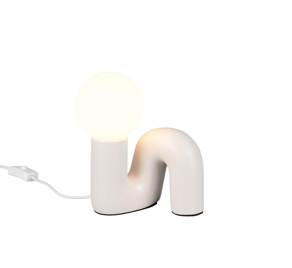 R56821076 QUINN Настольная лампа, белый цвет, 1xG9 H215mm TRIO