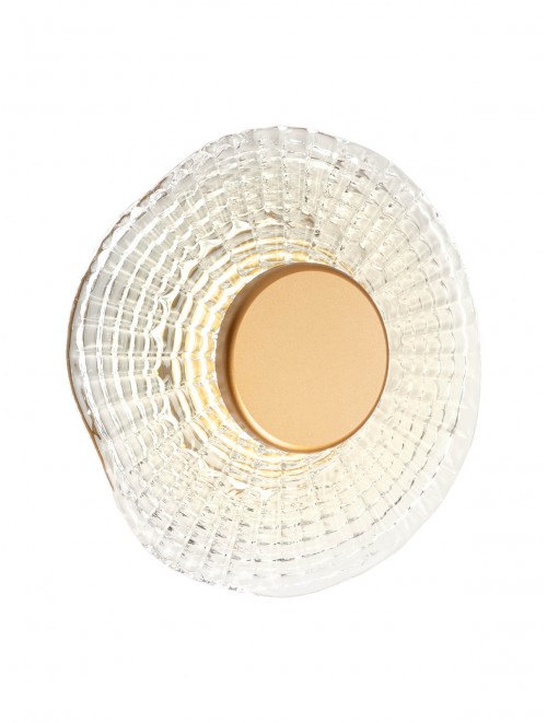 05-967 REEF Gaismeklis zelts, carspīdīgs stikls (roku darbs)LED, 6W 360lm 3500K, D200mm SMARTER