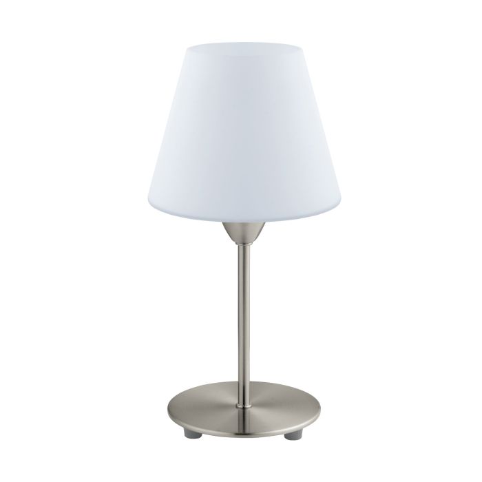 95785 DAMASCO Gaida lampa, matēts niķelis,balts stikla kupols 1x E14 H300mm D145mm EGLO