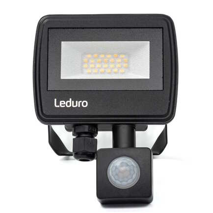 45021 EKO20S Прожектор с датчиком LED20W 2000Lm 4500K IP65 190x113x34 120*( 4-10 м) LEDURO