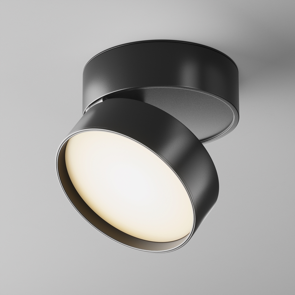 C024CL-L18B ONDA Spot light, черный светодиод 18 Вт 1000 Лм 3000 К D120 мм 120* MAYTONI