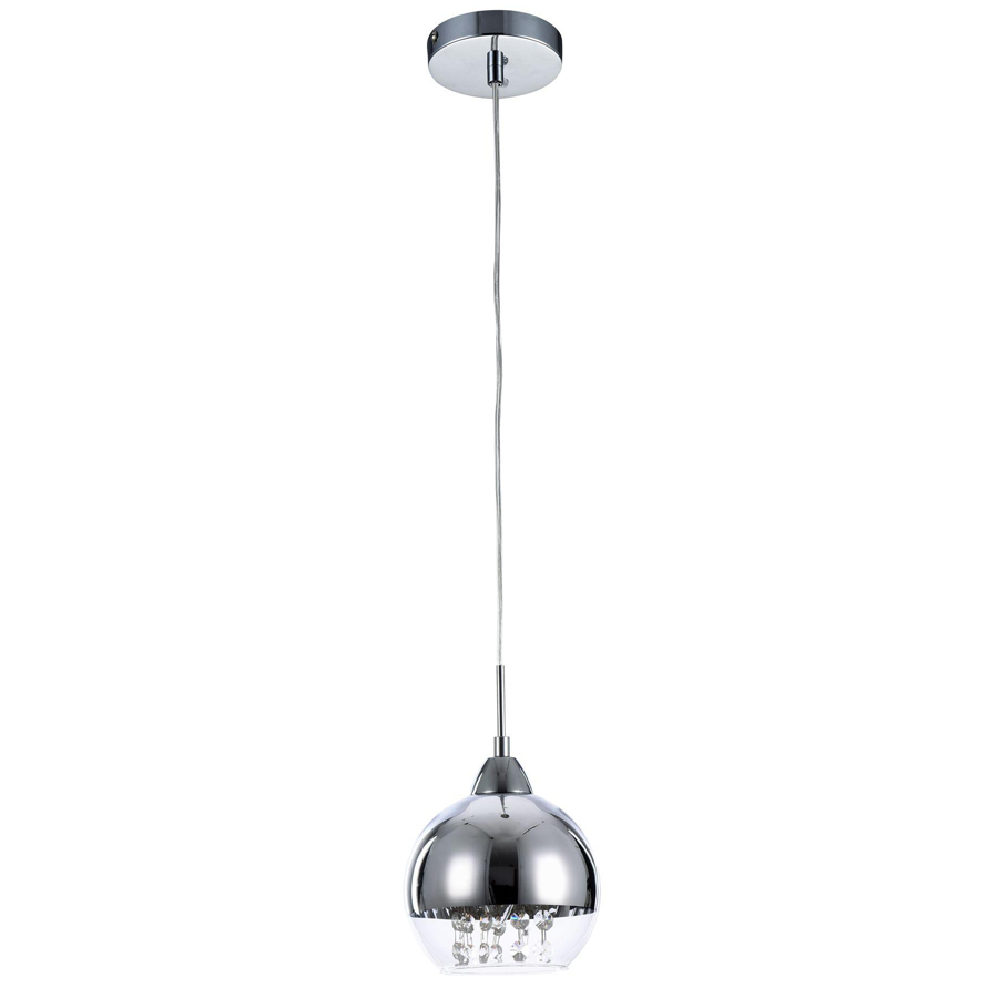 P012-PL-01-N Люстра хром/стекло/хрусталь 1хЕ14 H205/1000 D150mm IP20 Maytoni