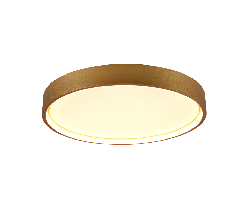 641310208 Светильник Doha, металл, матовая латунь, LED 29 Вт 3260 лм 2300/3000/4000 К 450 мм H55 мм