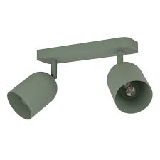 44133 Лампа TILSTON, металлическая зеленая 2xE14 H205 мм L280 мм EGLO