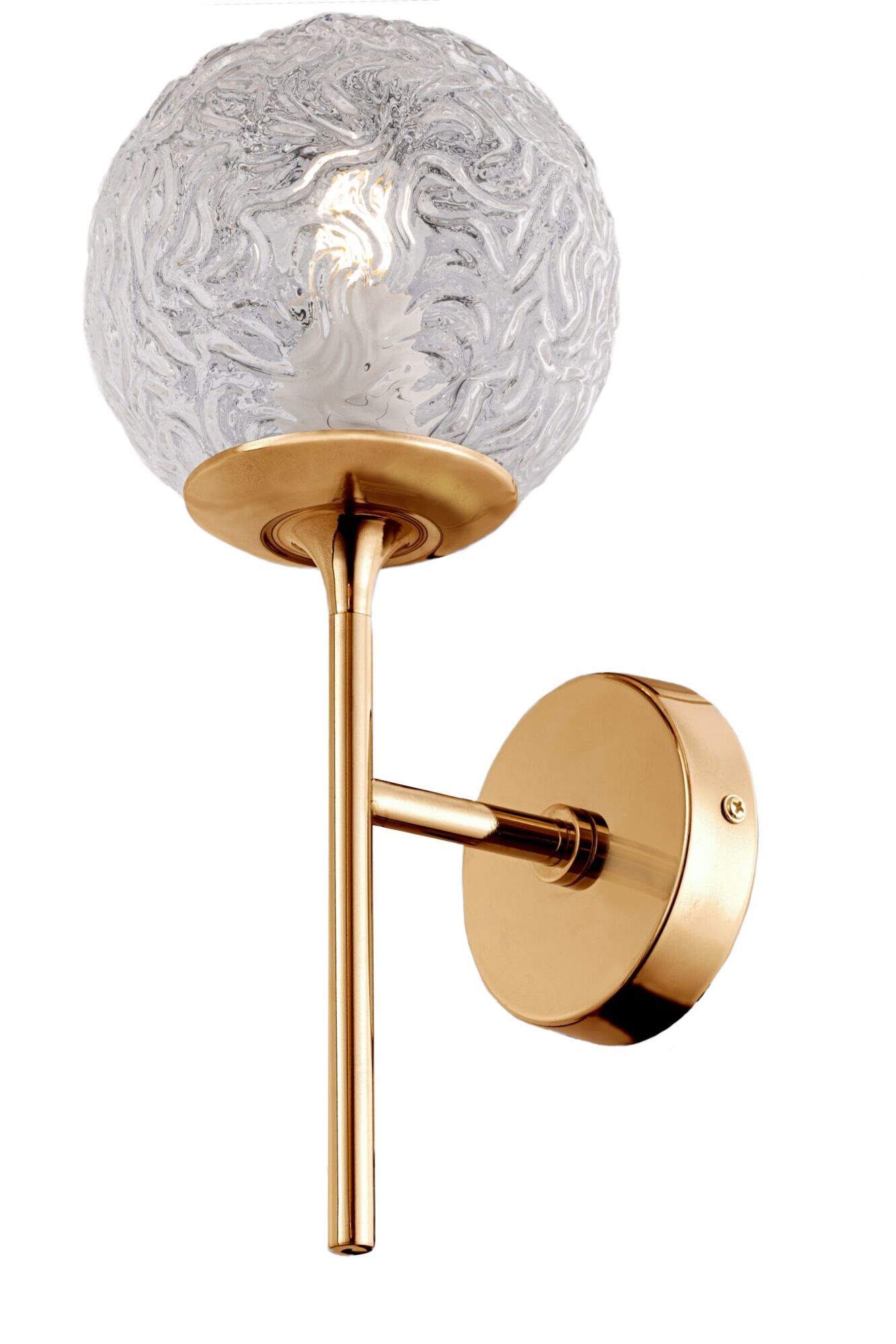 MOD061WL-01BS Sienas lampa, zelta krāsa, 1xE27 D15...