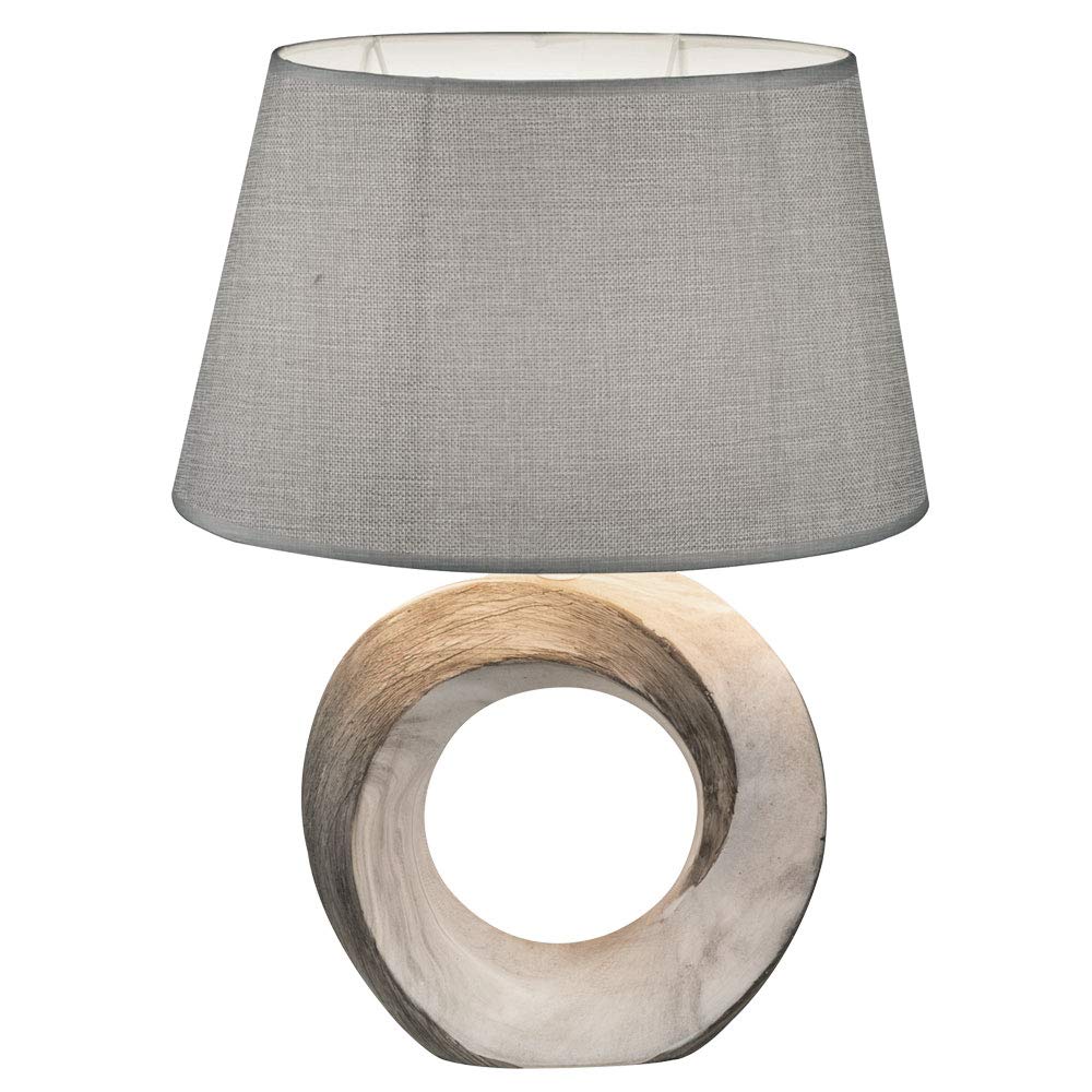 21641T JEREMY Galda lampa, pelēka 1xE27 H420  GLOB...