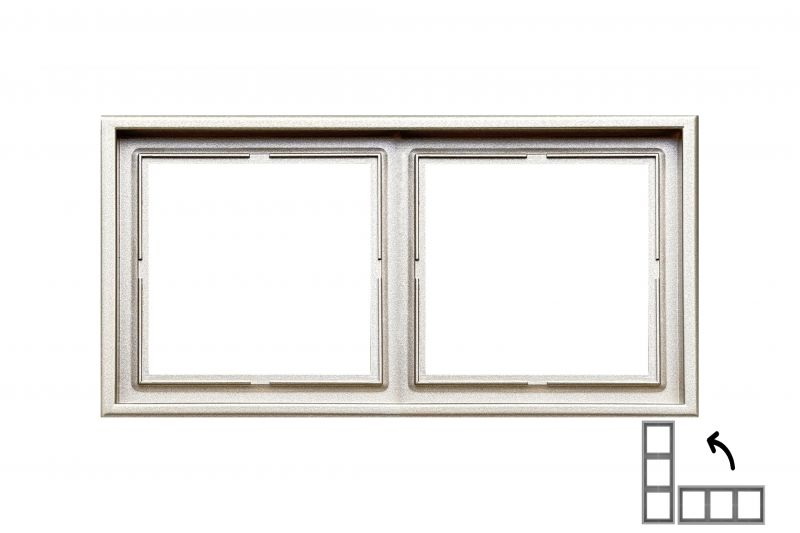 K14-445-02 M/CH 2-местный рамка LIREGUS MODERN/CHAMPANESE